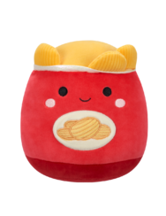 Squishmallows Ansel il sacchetto di patatine rosso, 20 cm