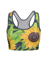 Gym Top Sunflower & Leaves