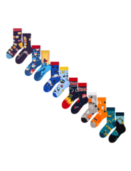 Комплект от 6 чифта чорапи за момчета – Ежедневни герои