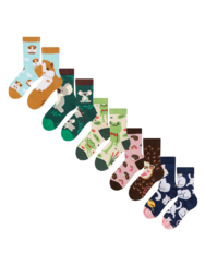 Комплект от 5 чифта чорапи за момичета – Животни-приятели