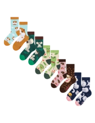 Sada 5 párů dívčích ponožek – Zvířecí kamarádi 