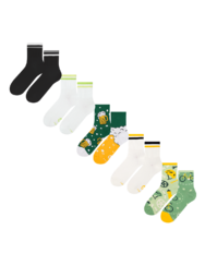 Комплект от 5 чифта дълги чорапи – Колела и бира