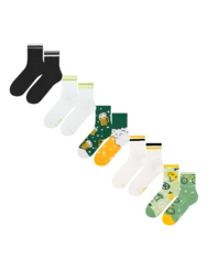 Sada 5 párů lýtkových ponožek - Kola & pivo