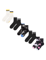 Комплект от 5 чифта дълги чорапи – Котки