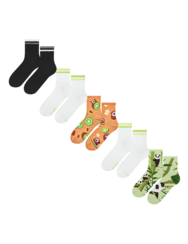 Комплект от 5 чифта дълги чорапи – Животни