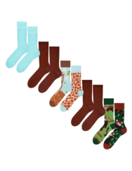 Set 5 párov ponožiek - Divé kroky
