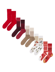 Sada 5 párů teplých ponožek – Kouzlo zimy