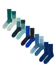 Sada 5 párů teplých ponožek – Studené odstíny