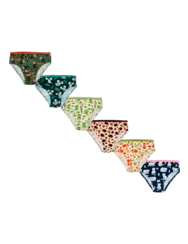 Sada 6 dívčích kalhotek – Zvířecí svět