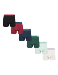 6 db férfi boxeralsóból álló szett - Színes mix