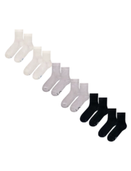 Sada 6 párů Anti-Stress ponožek – Neutrální tóny