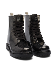 Stivali da pioggia da donna nero brillante