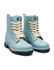 Stivali da pioggia da donna blu acciaio