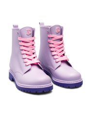 Stivali da pioggia da donna viola chiaro