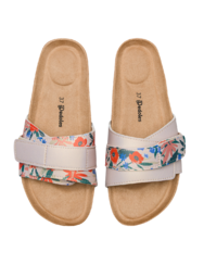 Дамски коркови чехли Градина с макове