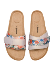 Dámske korkové šľapky Maková záhrada