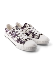 Veselé plátenné tenisky Čiernobiele škvrny