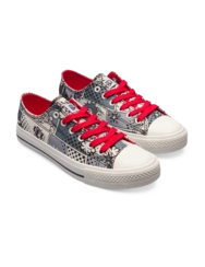 Veselé plátěné tenisky Černobílý komiks