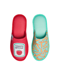Pantofole Buonumore Patatine fritte e ketchup