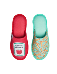 Veselé papuče Hranolky s kečupom
