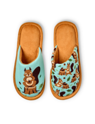 Pantofole Buonumore Scoiattolo nel bosco