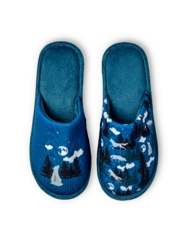 Veselé papuče Vlk a mesiac