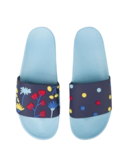 Veselé pantofle Akvarelové květiny