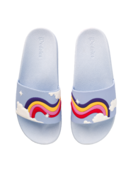 Vidám papucs Szivárványos égbolt