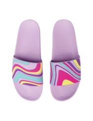 Veselé pantofle Barevné vlny
