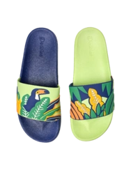 Sandales rigolotes Toucan et feuilles Sandales rigolotes Toucan et feuilles