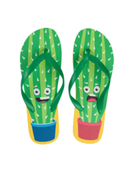 Flip Flops Funny Cactus