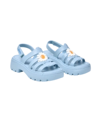 Pudrově modré dámské rybářské sandály