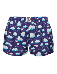 Women's Boxer Shorts Paper Planes & Clouds