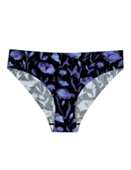Varrás nélküli női alsó Éjféli pipacs