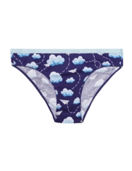 Culotte rigolote pour femmes Avions en papier et nuages Culotte rigolote pour femmes Avions en papier et nuages