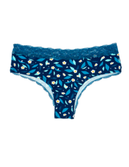 Női csipkés bugyi Reggeli kert