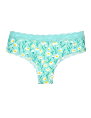 Női csipkés bugyi Türkiz kamillák