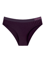 Slivovo vijolične ženske hlačke iz modala