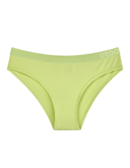 Kremno limetaste ženske hlačke iz modala