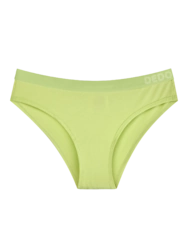 Kremno limetaste ženske hlačke iz modala