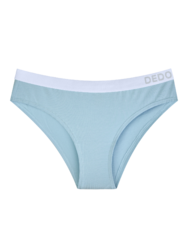 Prašno modre ženske hlačke iz modala