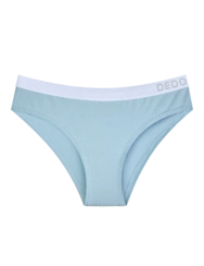 Prašno modre ženske hlačke iz modala