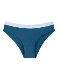 Temno turkizne ženske hlačke iz modala