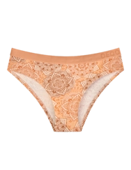 Živahne ženske hlačke iz modala Bež mandala