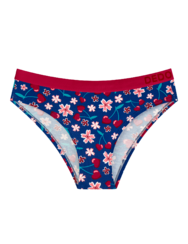 Živahne ženske hlačke iz modala Ljubezen do češenj