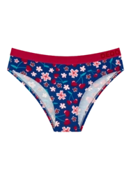 Živahne ženske hlačke iz modala Ljubezen do češenj