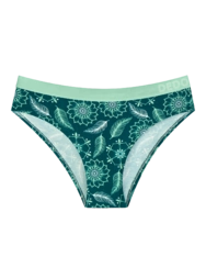 Živahne ženske hlačke iz modala Mandala in listi