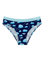 Ženske hlačke iz modala Papirnata letala in oblaki