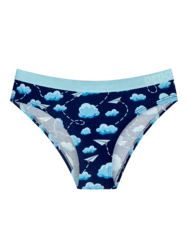 Ženske hlačke iz modala Papirnata letala in oblaki