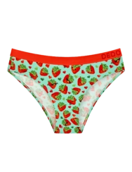 Živahne ženske hlačke iz modala Točkaste jagode